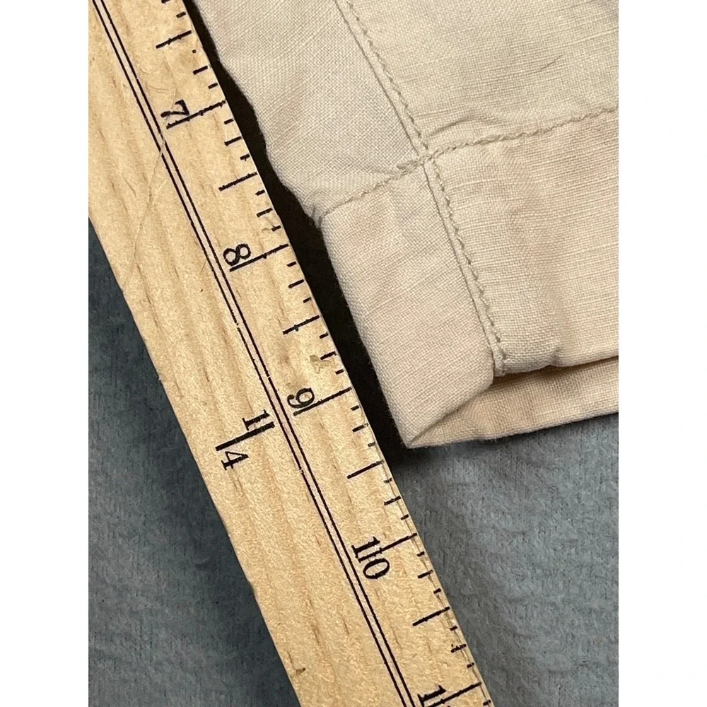 Faherty Brand Men's‎ Beige Linen Cotton Blend Chino Shorts Size 38